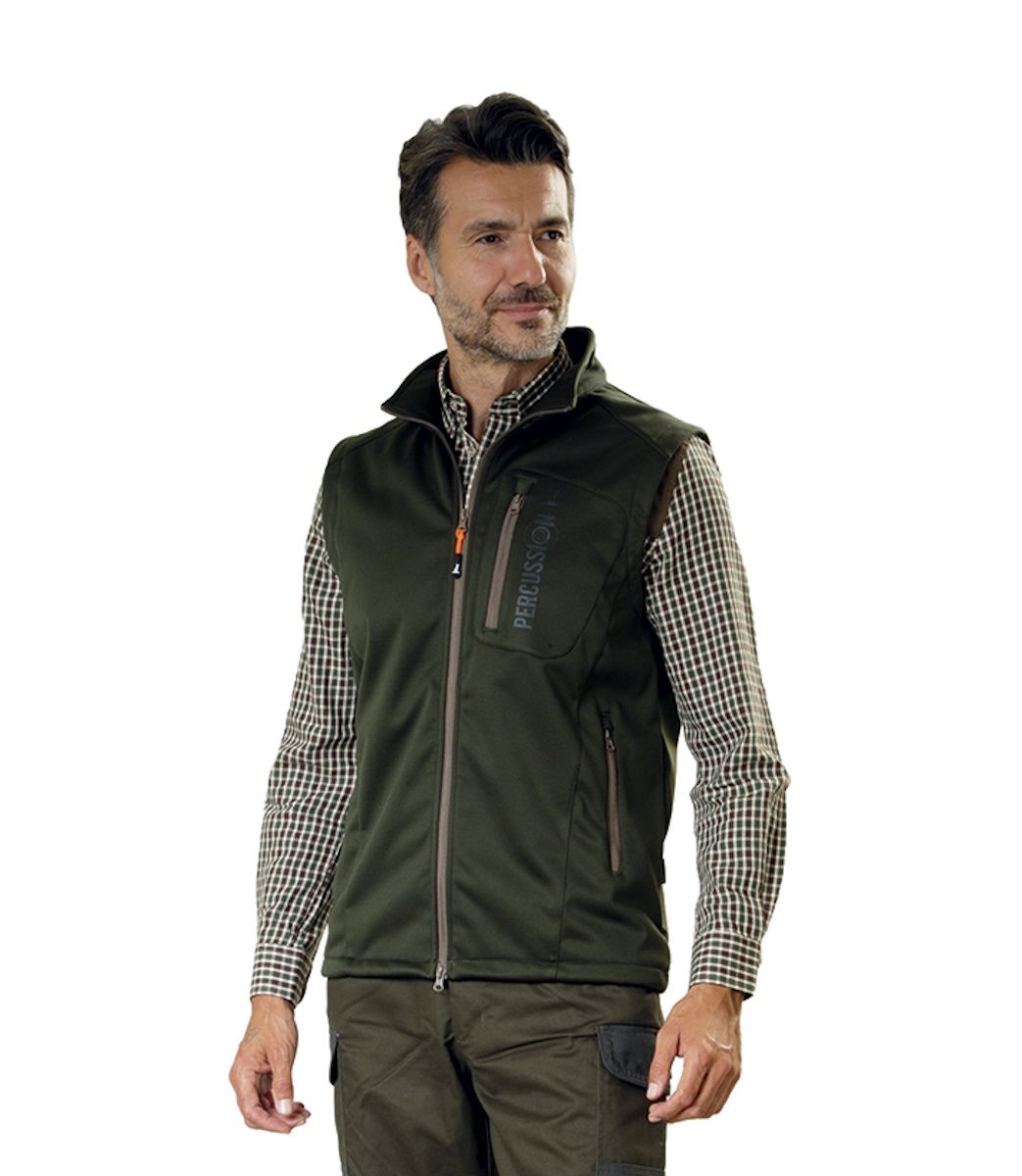 Gilet Verde Soft Shell Percussion